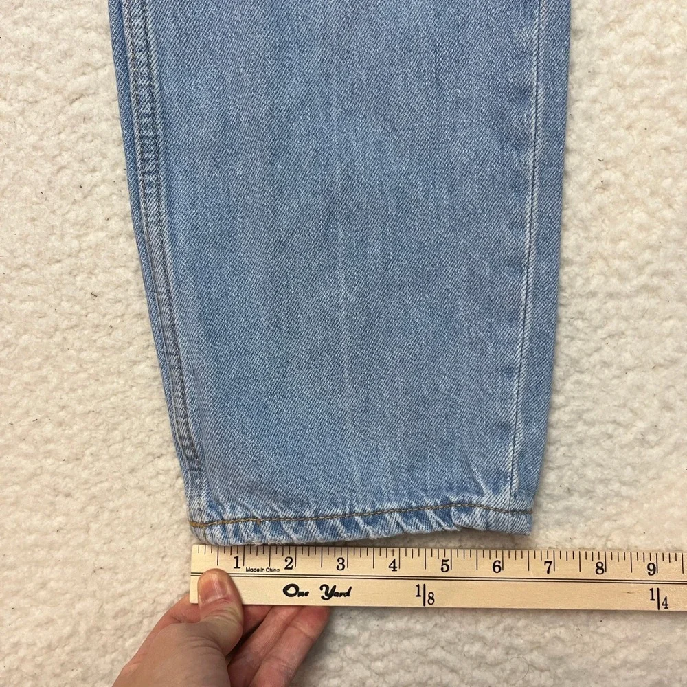 Old Navy Jeans Boys 16 Blue Slouchy Straight High Rise Distressed Built-In Tough